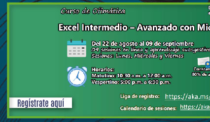 Curso gratuito: Excel Intermedio-Avanzado con Microsoft Teams (Registro)